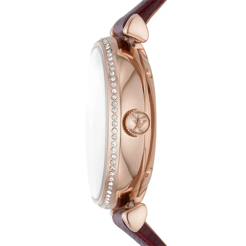 Emporio Armani Meccanico Automatic Silver Dial Ladies Watch- AR60044